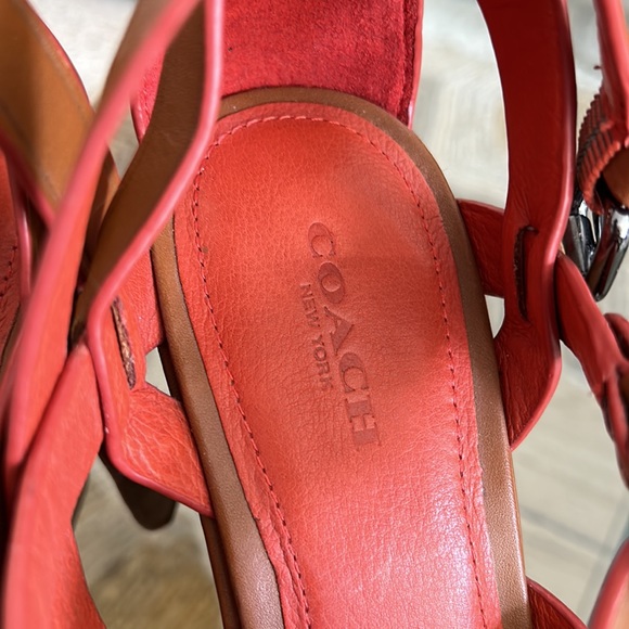 Coach size 8 leather wedge. - Picture 2 of 4